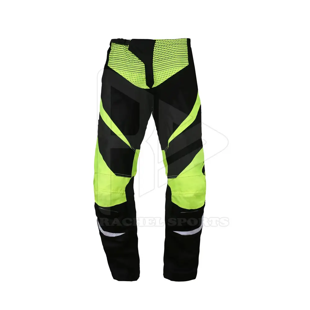 Pantalon de Motocross en cuir véritable teint uni Vente en ligne Pantalon de Motocross pour hommes Meilleur prix
