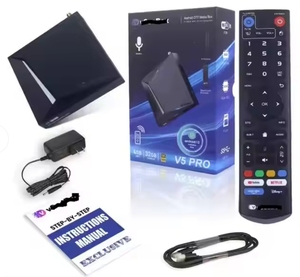 VSeeB0x <span class=keywords><strong>V3</strong></span> Pro 2024 Android TV kutusu ses uzaktan kumanda ile Mini arkadan aydınlatmalı klavye 8K kablo garantisi-hazır gemi