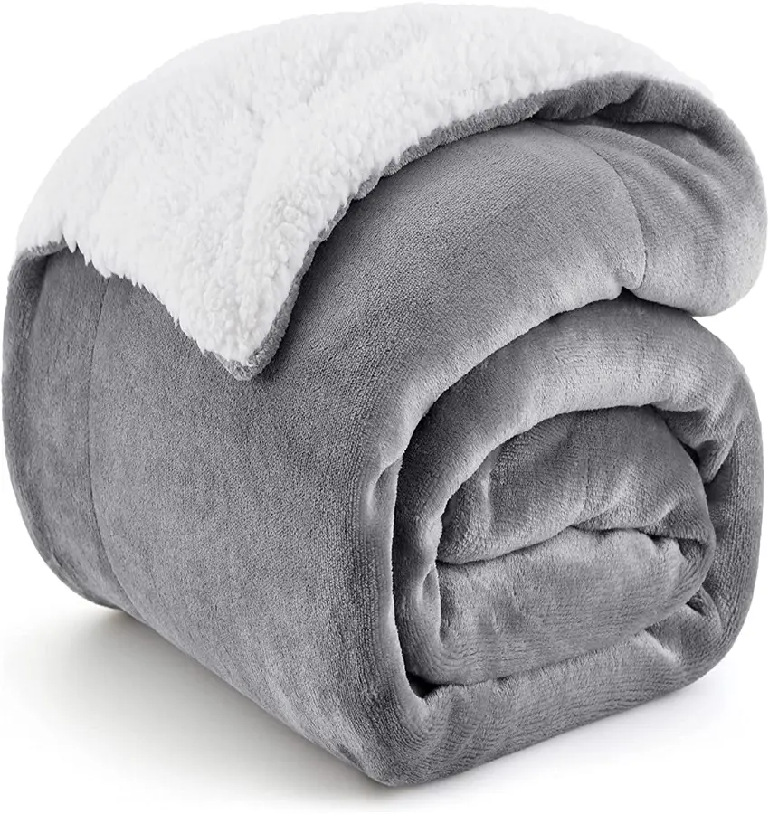 Mantas De Invierno Thick Throw Cobija flanella Coral Fleece coperta Sherpa calda a doppio strato