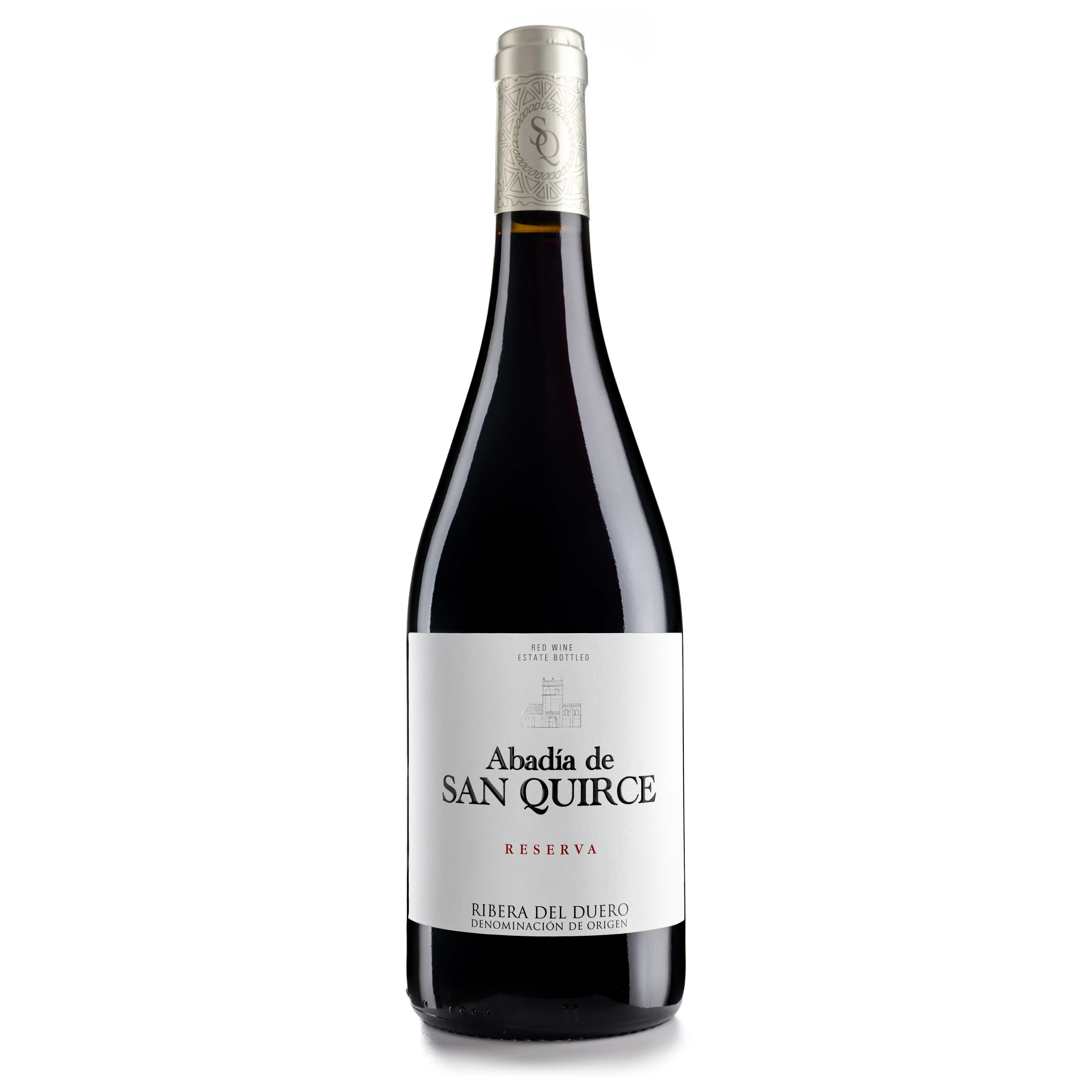 उच्च गुणवत्ता स्पेनिश लाल शराब Abadia सैन Quirce करते Ribera डेल Duero Reserva के लिए टेबल 750ml बोतल 14,5%
