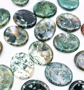Amazing Quality of Moss <strong>Agate</strong> Crystal Worry Stones Natural Crystal Crafts Reiki Rock <strong>Minerals</strong> Gems Feng Shui for Sale Soha <strong>Agate</strong> - Product Image 2