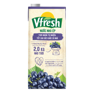 Vinamilk-Vfresh-グレープジュース-1L x 12ボックス-GMP、HALAL、ISO、FSSC、HACCP-OEM利用可能-カスタマイズ - Product Image 2