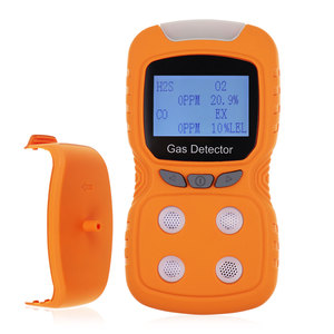 เครื่องตรวจจับการรั่วไหลของก๊าซแบบ4-in-1แบบพกพา H2S O2ร่วมอดีต (LEL) เครื่องวิเคราะห์ก๊าซแบบชาร์จไฟได้ IP65พร้อมฟังก์ชั่นการเตือนภัย - Product Image 1