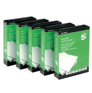 A4 80gsm 5 yıldızlı beyaz geri dönüşümlü yazıcı kağıdı 5 Reams x 500 yaprak - Product Image 2