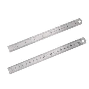 Thước thép làm bằng thép có tỷ lệ gấp đôi với một cạnh được chia theo inch và phần mười và cạnh Kia tính bằng cm và mm - Product Image 4