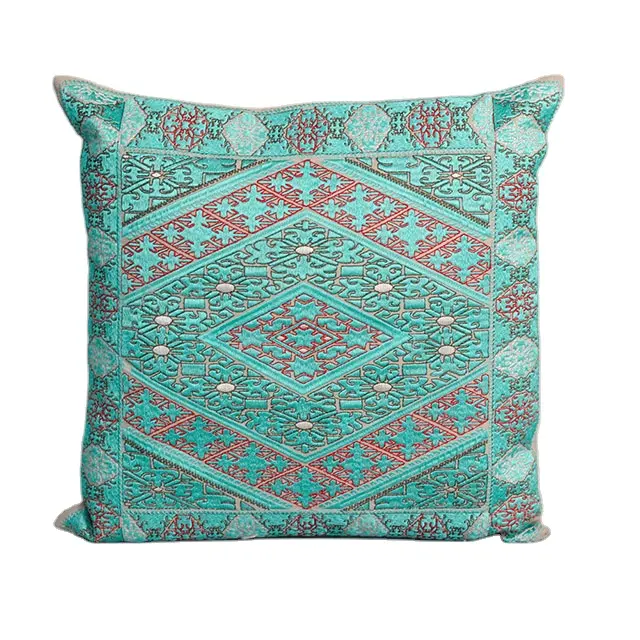 Mandala Sarung Bantal Dekoratif Katun Sulaman Boho Mobil Sarung Bantal Penutup Tempat Tidur 40X40 CM