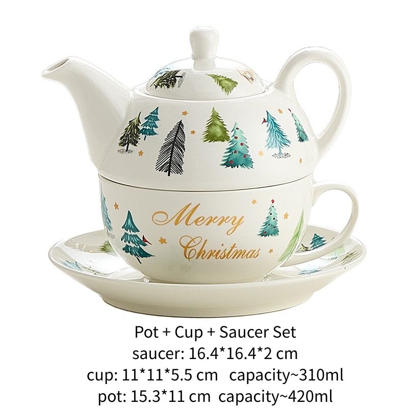 Pot + Cup ~310ml + Saucer Set