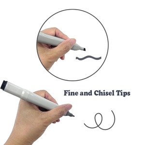 Permanentes Markierung sset mit Fein-und Meißels pitze für Office-Etikettierung und Dual Tip Art Drawing Marker - Product Image 3