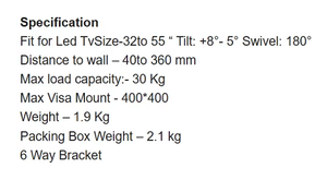 Bền cố định tường Khung giá cho TV gắn thích hợp cho LED LCD OLED màn hình với đáng tin cậy phù hợp và tối thiểu tường GAP 2025 - Product Image 2