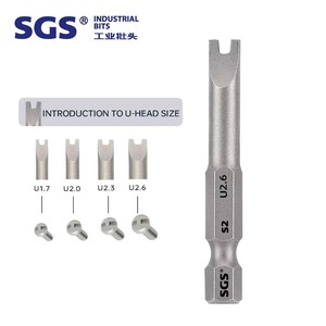 Duy nhất kết thúc 1/4 "Hex Shank cờ lê hình dạng (Mắt Rắn) ngành công nghiệp screwdriver bit - Product Image 3