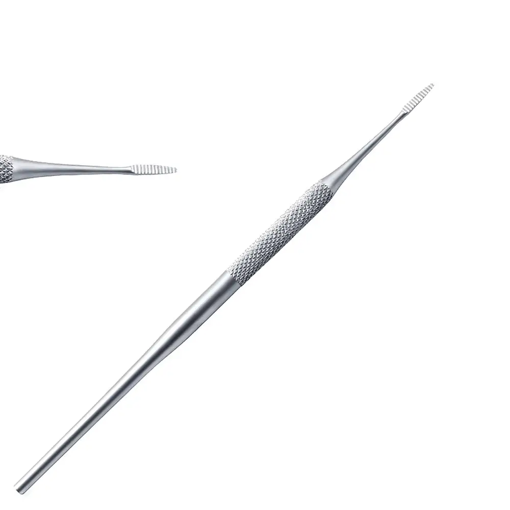 Stainless Steel Made Ingrown Podiatry Micro Head Blacks File Size Shape End Straight Single Ended Designed Treatment of Ingrown