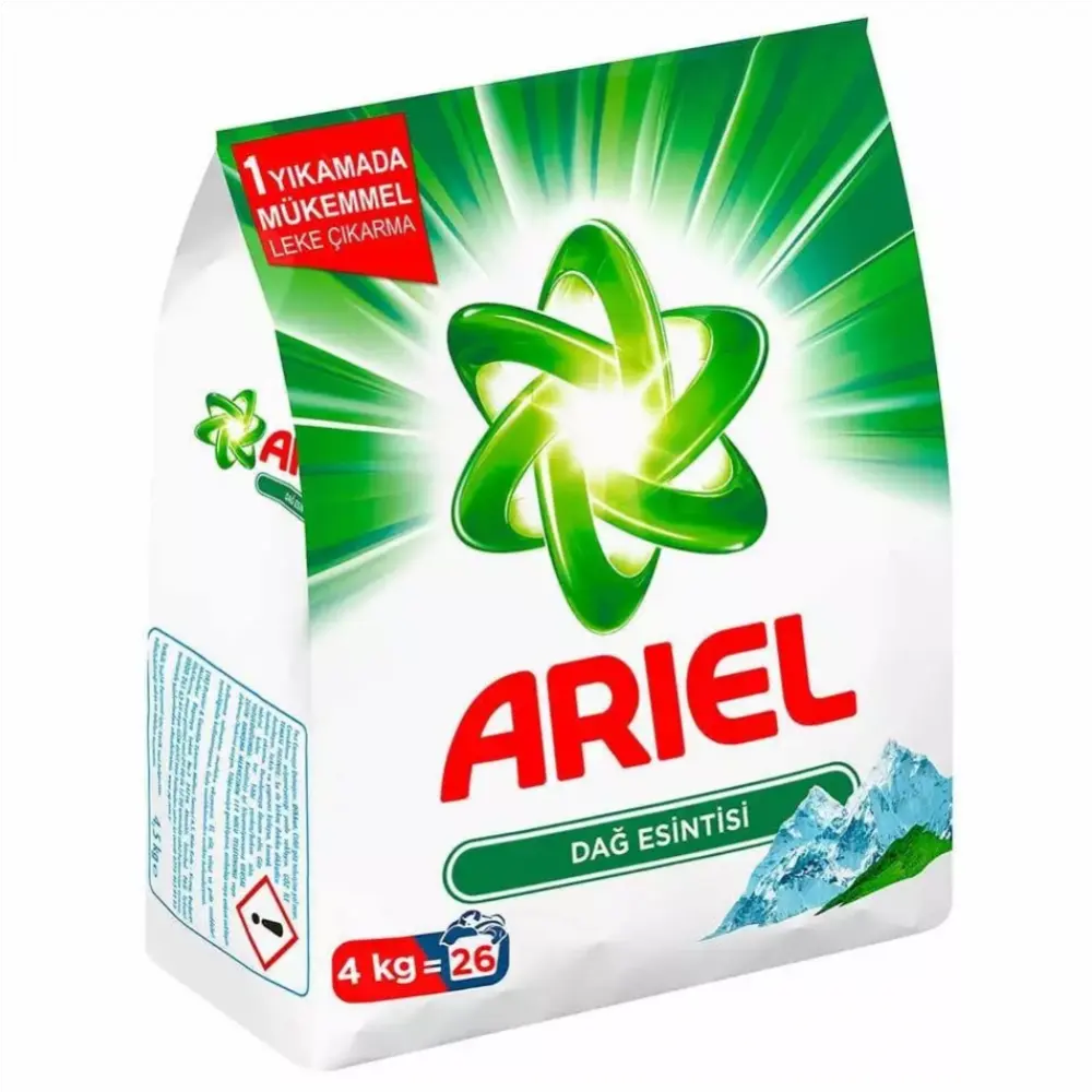 Ariel polvere detergente Mountain Breeze detersivo per bucato all'ingrosso dal produttore turchia forniture per la pulizia lavaggio del panno