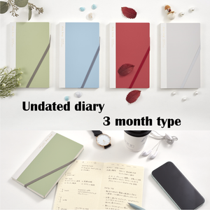 Splendid Highest Quality 3 Month Diary <strong>Notebook</strong> <strong>with</strong> Free <strong>Date</strong> Log Hard PP Cover - Product Image 2