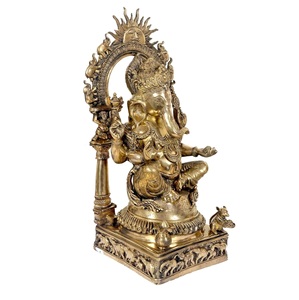 En çok satan Modern el yapımı Ganesh heykeli hindistan'dan ev girişi için doğum günlerinde refah ve iyi şanslar getirmek Diwali - Product Image 1