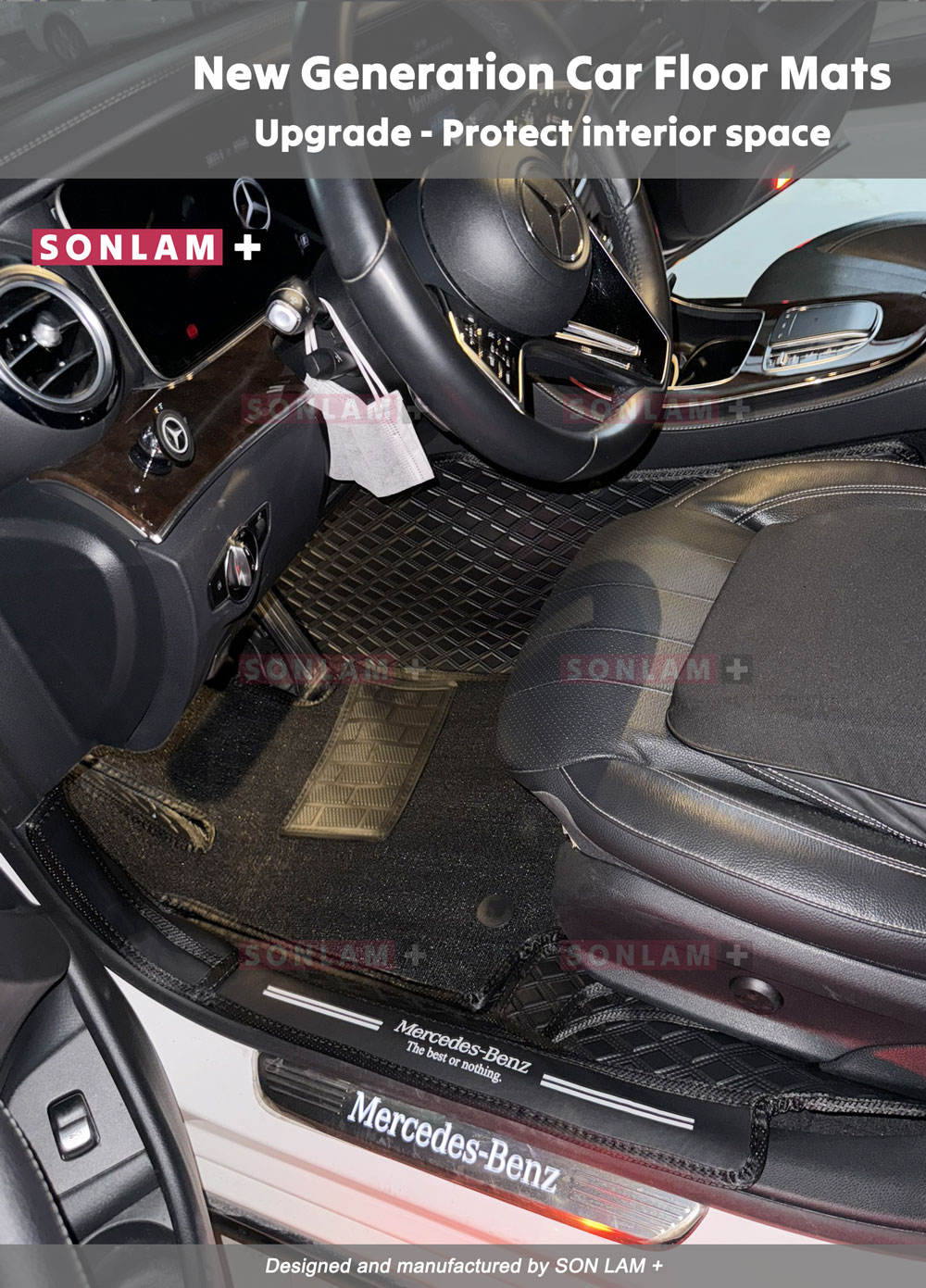 Nappa สีดำไม่มีด้ายและสีดำป้องกันการเปื้อนชั้น