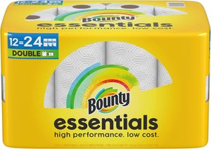 Bounty Essentials Select-A-Size White Paper <strong>Towels</strong> 12 Double Rolls 108 Sheets Per Jumbo Roll Strong &amp; Soft Disposable Feature - Product Image 4