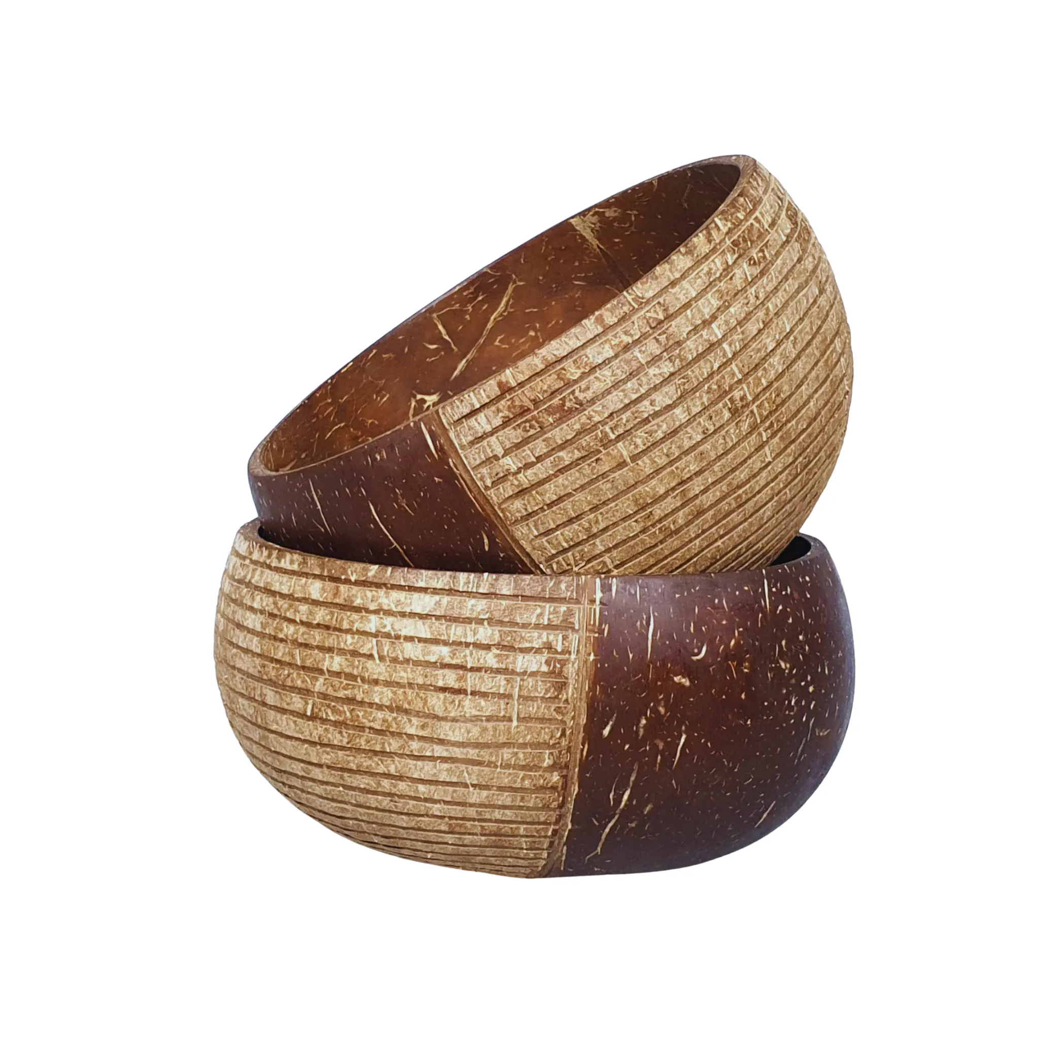 Venta superior 100% cuencos de cáscara de coco natural/cuencos y cuchara de cáscara de coco para decoración de alimentos de helado/producto ecológico