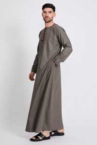 Erkek rahat suudi arabistan juarab Thobe Kaftan islam Abaya Dubai Robe cep uzun elbisesi ile erkek arap namaz için - Product Image 6