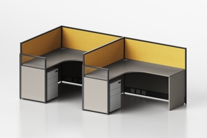 2-Person L Shaped Office Workstation Stylish Room <strong>Table</strong> Design <strong>for</strong> Optimal Workspace Efficiency - Product Image 2