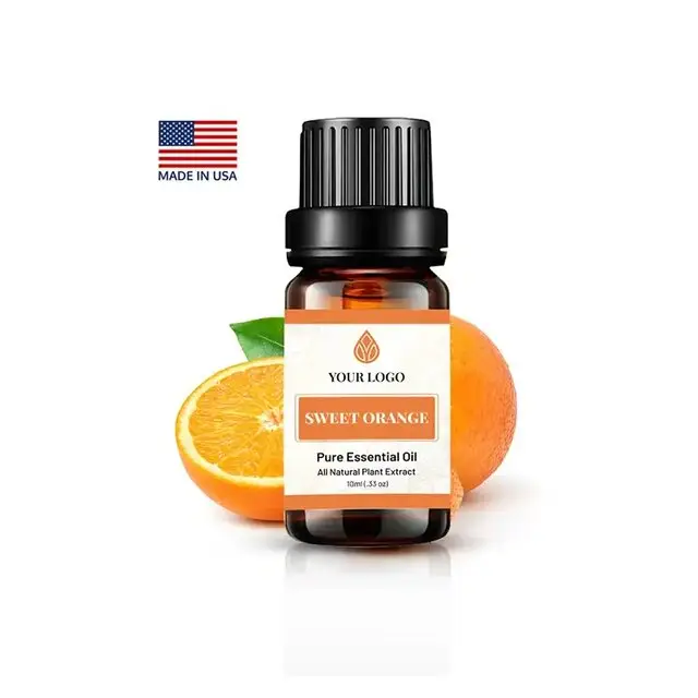 Aceite de fragancia de naranja dulce para collar de difusión Aceite esencial de naranja dulce para envases pequeños para hacer velas