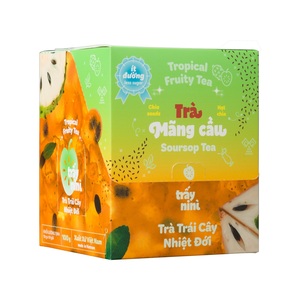 Anında SOURSOP çay kutusu başına 10 poşet x 10G, TRAYNINI marka vietnam'dan <span class=keywords><strong>Chia</strong></span> tohumu ile tropikal meyve çayı SOURSOP lezzet