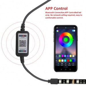 Синий зуб RGB Светодиодная лента музыкальный контроллер USB 4Pin 5V 24V Mic Mode 1600 миллионов цветов диммер мини RGB полосы света - Product Image 4