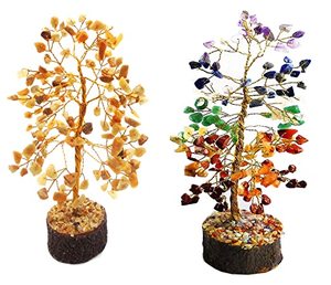 心と幸福の平和のためのvastu/feng Shui Chakraジェムストーンツリー - Product Image 1
