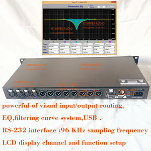 Procesador de efectos de audio DSP Frecuencia de cruce de audio Procesador de audio digital Procesadores de audio DSP Gestión de altavoces 4 en 8 salidas - Product Image 6