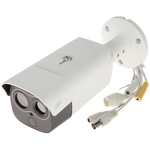 Soluciones de gasolinera de petróleo y gas Dahua, minicámara Bullet híbrida térmica con alarma y detección de incendios desconocidos y para fumar en el hogar - Product Image 1