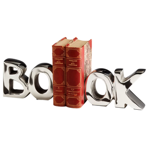 Muhteşem tasarım lüks kalite Bookend masa dekorasyon için el yapımı toplu şık görünüm gümüş renk Bool standı - Product Image 1