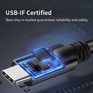 Traghetta in Nylon USB-C cavo pieno funzioni in PVC giacca USB 3.1 Gen 1 tipo C tipo C ricarica rapida per telefoni cellulari macchine fotografiche <span class=keywords><strong>computer</strong></span>
