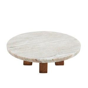 Đa năng nâu Toronto đá bánh đứng với chân gỗ cho món tráng miệng hiển thị trái cây Platter trang trí đám cưới bên Bảng Hợp thời trang - Product Image 1