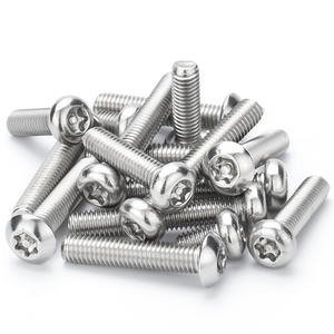 M2 2.5 M3 M4 M5 M6 M8 M10 M12 ISO7380 304 paslanmaz çelik A2 güvenlik cıvata makinesi düğme kafası Torx vidalar pimleri ile - Product Image 6