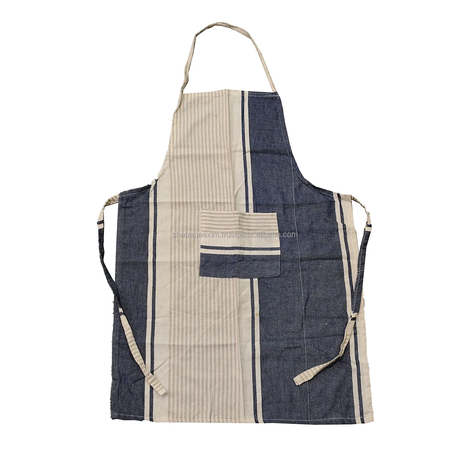 Eco-friendly Kids Cooking Apron Woven 100% Cotton Kitchen Aprons for Pottery, Cooking Gardening Apron from India