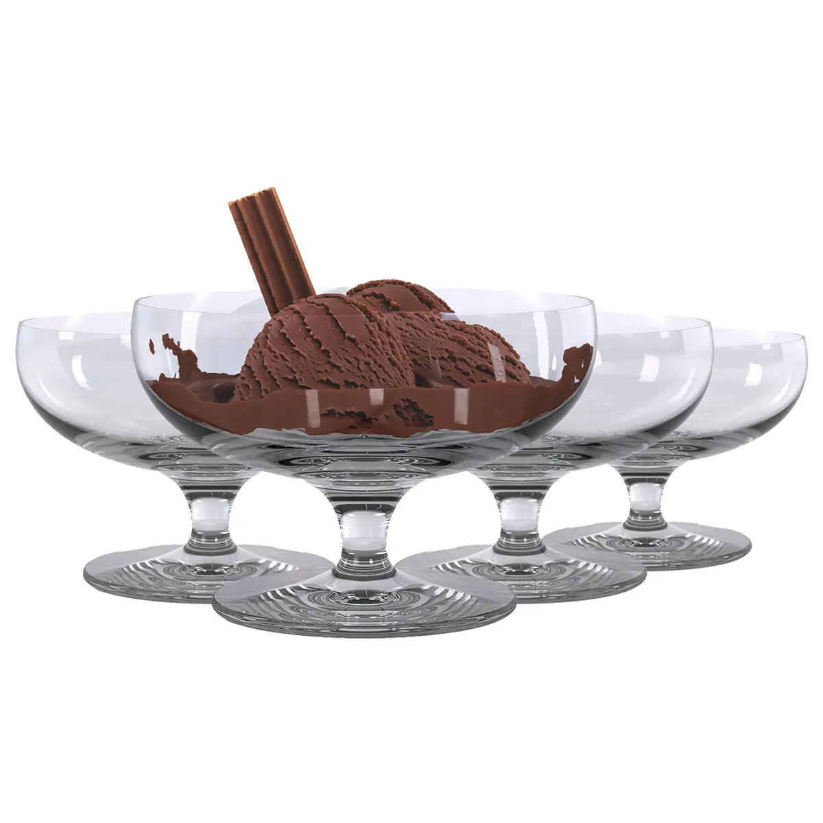 Ice Cream Sundae Bowls - 2.9 in  75 mm  Height - Dessert Bowl 8.1 oz 240 ml - B2B Wholesale Offer - Home Decor - Krosno Glass