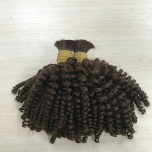 卸売最高品質の生ベトナムヘアバンドルバルクルーズカーリーダークブラウン