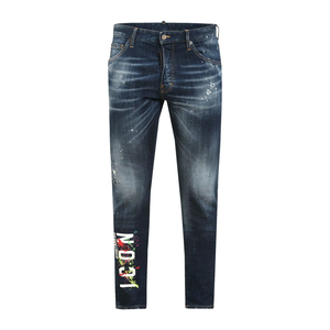 Sẵn Sàng Để Tàu <span class=keywords><strong>In</strong></span> Ấn & Khâu Denim Jeans Cho Nam Giới Mỏng Phù Hợp Với Quần Thẳng Người Đàn Ông Của Quần Jean Quần Người Đàn Ông Jean Quần - Product Image 4