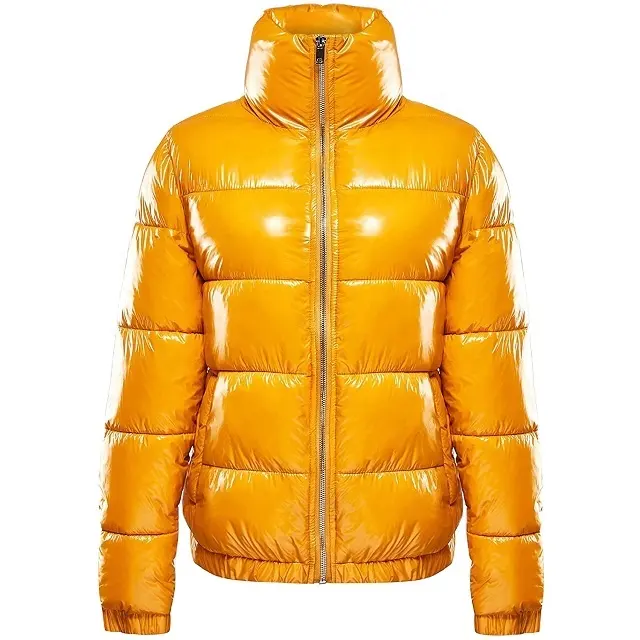 Jaqueta de inverno quente para homens e mulheres, jaqueta acolchoada com bolhas e impermeável estampada personalizada