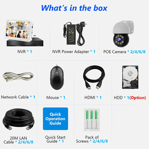Rscamtom 8CH PTZ POE Sistema de cámara Cctv 4K HD AI Detección de movimiento Visión nocturna Sistema de seguridad para el hogar a todo color Cctv - Product Image 6