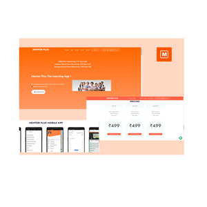 Qualitätsgesicherte Mentorplus-Websites mit kundenspezifischen Funktionen und gestalteten verfügbaren E-Leaning-Websites zu verkaufen - Product Image 1