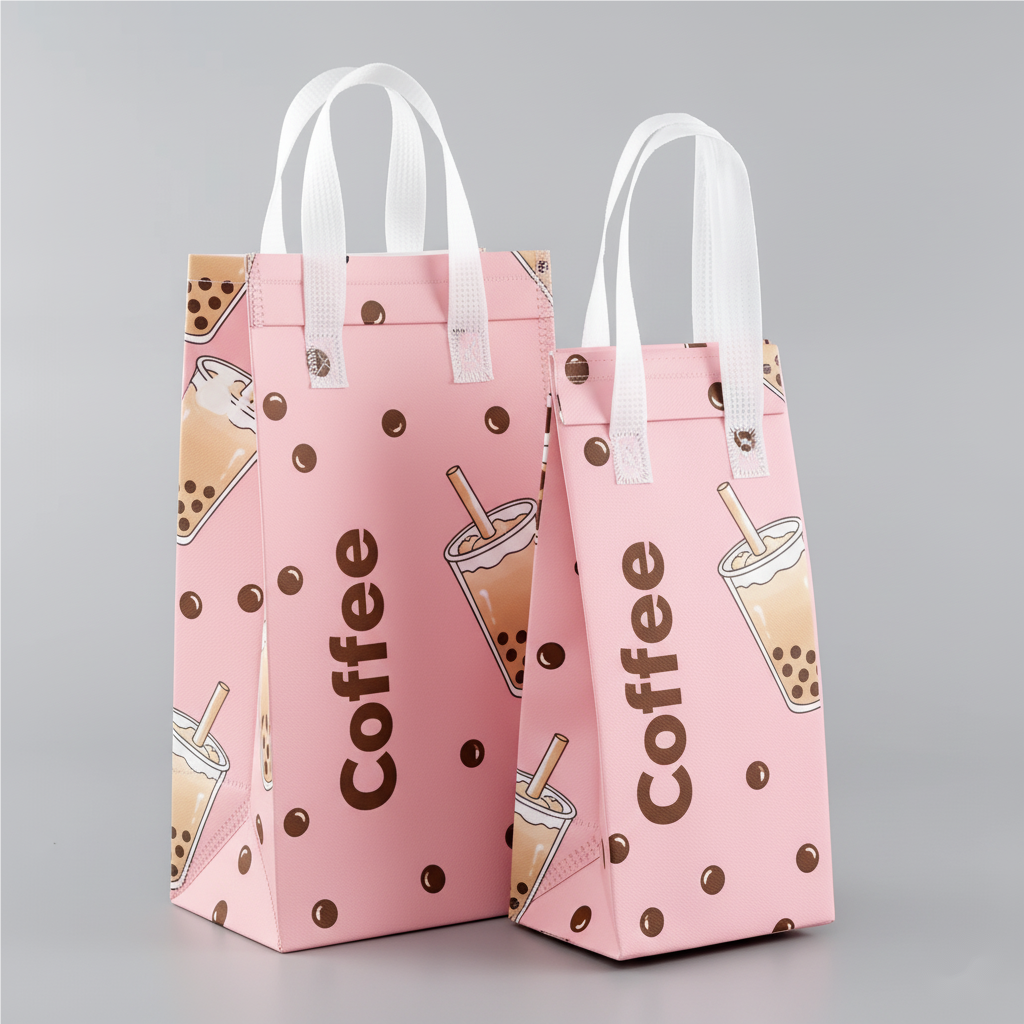 21*27*11cm Light pink and brown