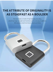 Kẽm hợp kim Khóa cơ thể nhận dạng vân tay chống bụi và chống thấm nước IP56 pin thấp nhắc nhở phòng tập thể dục Tủ ổ khóa thông minh - Product Image 2