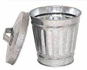 Ofis kullanımı için ofisler çöp kutusu için dövülmüş doku toplu dekoratif çöp kovası ile küçük galvanizli kutu - Product Image 3