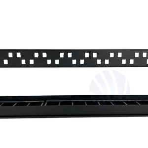Red 1U 24 puertos CAT6 UTP Keystone Jack Patch Panel Cat6 UTP Acoplador en línea Modular Jack Patch Panel con gestión de cables - Product Image 4
