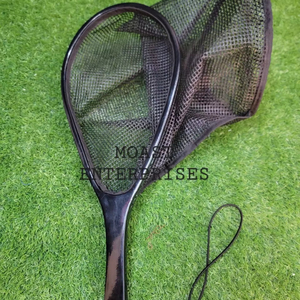 Outdoor Fliegen fischen Kescher Forellen netz Holzrahmen mit Gummi netz Hand Cast <span class=keywords><strong>Net</strong></span> Thor Landing Fischernetz Dip Forelle