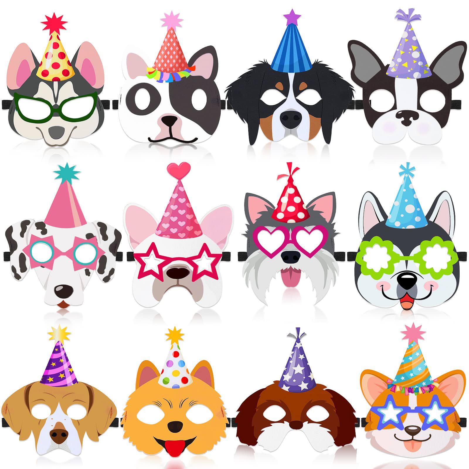 colorful Dogs Mask