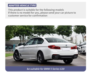 Taillight Retrofit Assembly for BMW <strong>5</strong> Series G30 G38 2018-2020 Upgraded Conversion 2021 LCI Style Blackout <strong>LED</strong> Tail Lights - Product Image 2