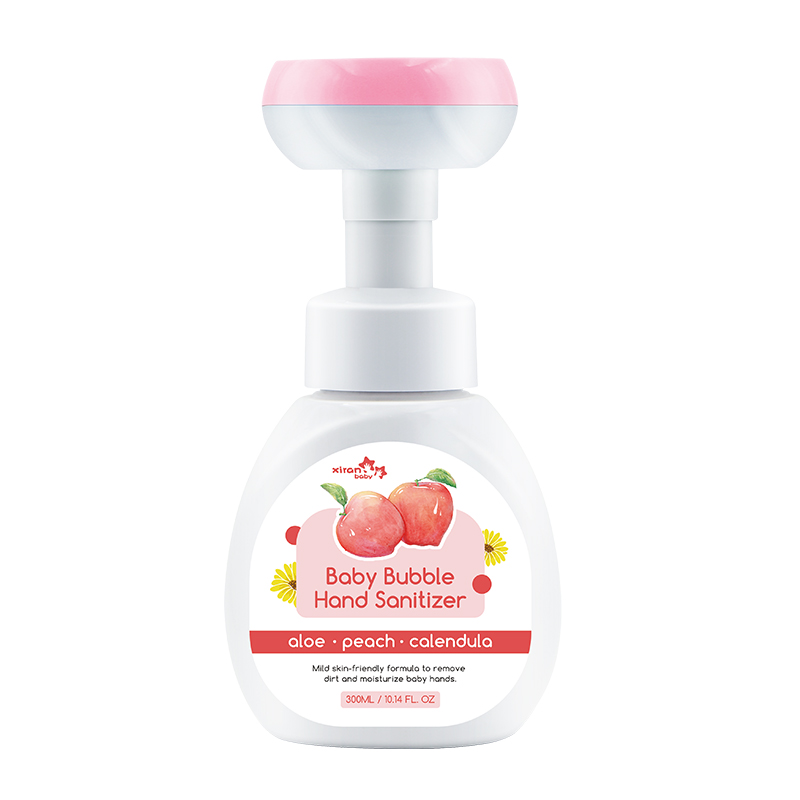 Désinfectant pour les mains à bulles pour bébé