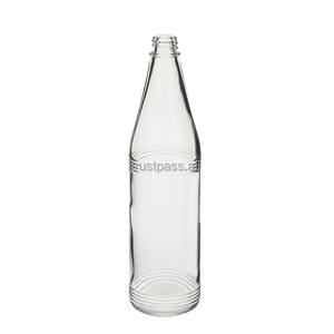 100% 纯食品级优质750毫升透明方形玻璃瓶，用于厨具和葡萄酒