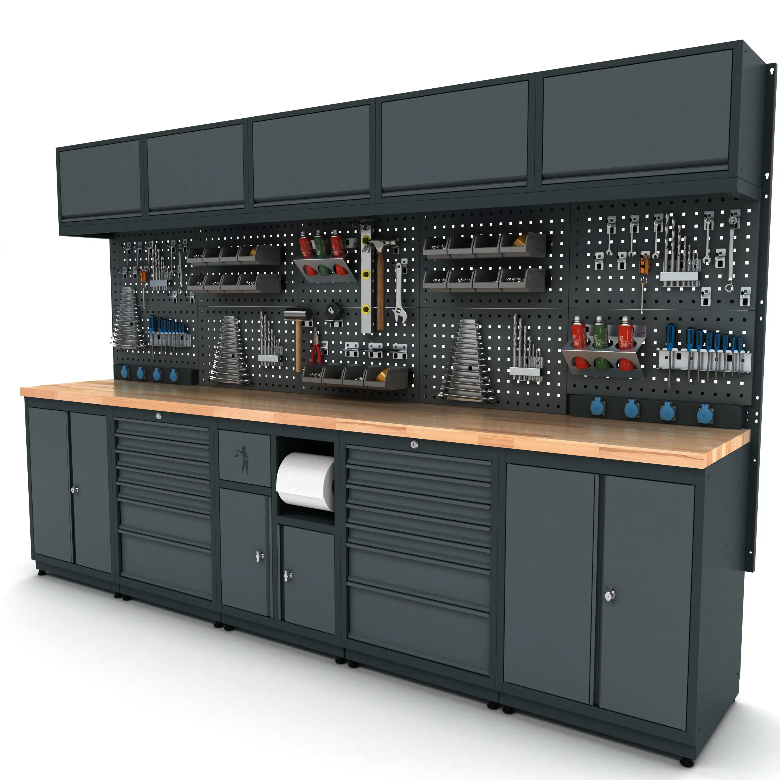 Armoire à outils de haute qualité, système de stockage modulaire en métal pour Garages mécaniques ateliers loisirs